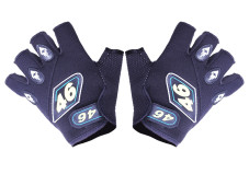 Моторукавички YM001-15 (короткі) чорні з білим size L