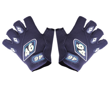 Моторукавички YM001-15 (короткі) чорні з білим size L