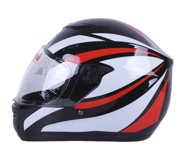 Шлем MD-101B черный полосатый size L - VIRTUE