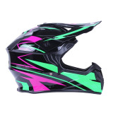 Шлем MD-911 черный с зеленым и малиновым size S - VIRTUE