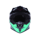 Шлем MD-911 черный с зеленым и малиновым size S - VIRTUE