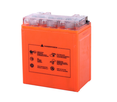 Акумулятор гелевий, 7АH МОТО UTX7L-BS, помаранч., 113*70*132 мм - OUTDO