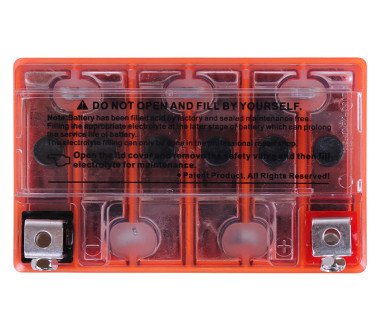 Акумулятор гелевий, 7АH МОТО UTX7L-BS, помаранч., 113*70*132 мм - OUTDO