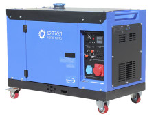 Генератор безшумний дизельний TΛTΛ JM10000TD 6.5/6.8KW (однофазний, зі свічкою розжарення)