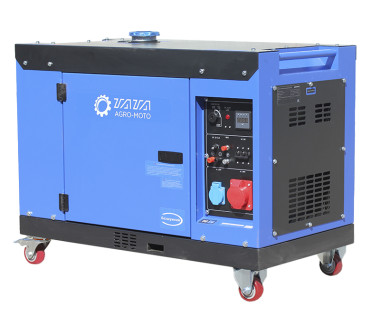 Генератор безшумный дизельный TΛTΛ JM10000TD 6.5/6.8KW (однофазный, со свечой накала)