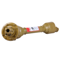 Вал карданный 6*6 шлицов, 730 мм, сечение-трехлимонник, с кожухом и муфтой