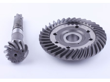 Главная пара переднего моста (шестерня ведущая Z-11 + шестерня ведомая Z-36) DongFeng