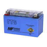 Акумулятор гелевий TTG YTX7A-BS 7АH, 150×87×94 мм синій, з дисплеєм