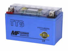 Акумулятор гелевий TTG YTX7A-BS 7АH, 150×87×94 мм синій, з дисплеєм