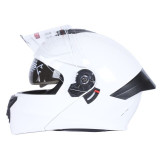 Шолом для мотоцикла, скутера 909 TTG трансформер (білий глянсовий, size M)