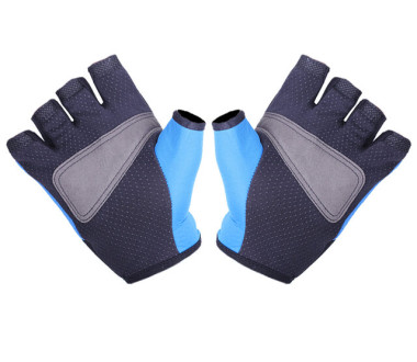 Моторукавички YM001-15 (короткі) сині size L