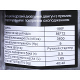 Двигатель дизельный 186F ТАТА (с выходом вала под шлицы, 25 мм) 9 л.с.