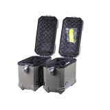 Кофры боковые для мотоцикла зеленые пластиковые (пара), 28л - YBX