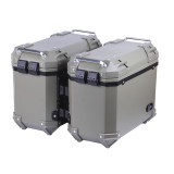 Кофры боковые для мотоцикла зеленые пластиковые (пара), 28л - YBX