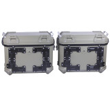 Кофры боковые для мотоцикла зеленые пластиковые (пара), 28л - YBX