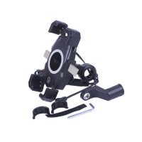 Тримач телефону (кріплення на кермо) M22-A1 з бездротовою зарядкою та круглим зеленим світлодіодом (Kewiq)