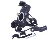 Тримач телефону (кріплення на кермо) M22-A1 з бездротовою зарядкою та круглим зеленим світлодіодом (Kewiq)