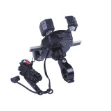 Тримач телефону (кріплення на кермо) M22-A1 з бездротовою зарядкою та круглим зеленим світлодіодом (Kewiq)