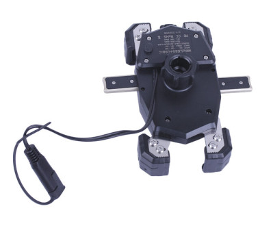 Тримач телефону (кріплення на кермо) M22-A1 з бездротовою зарядкою та круглим зеленим світлодіодом (Kewiq)