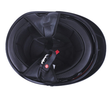 Шолом MD-513-1 чорний матовий + чорне скло size M - VIRTUE