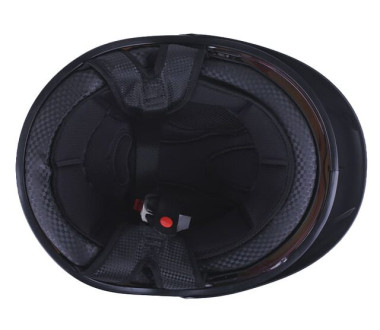 Шолом MD-513-1 білий глянсовий + прозоре скло size L - VIRTUE