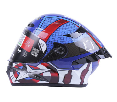 Шолом MD-821 синій із зіркою size S - VIRTUE