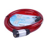 Замок протиугінний тросовий 25мм*1500мм (під ключ) ZX1106