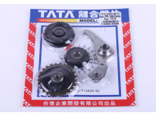 Натягувач кола, к-т: ролики 3 шт. + коромисло - Дельта/Альфа - Premium