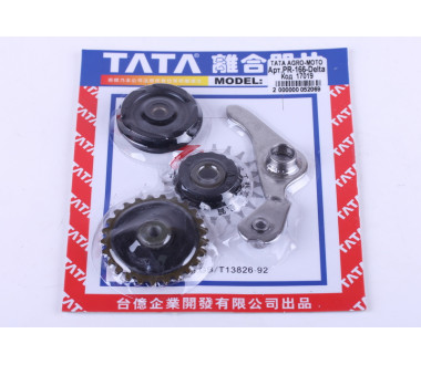 Натяжитель цепи, к-т: ролики 3 шт. + коромысло - Дельта/Альфа - Premium