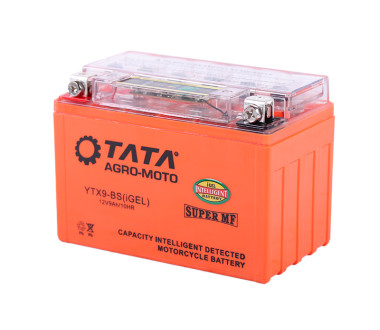Акумулятор гелевий, 9АH-YTX9-BS, помаранч., 150*85*105 мм, З ІНДИКАТОРОМ - OUTDO
