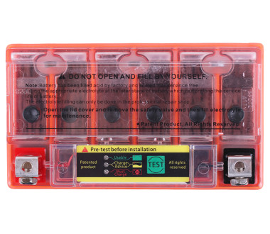 Акумулятор гелевий, 9АH-YTX9-BS, помаранч., 150*85*105 мм, З ІНДИКАТОРОМ - OUTDO