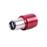 Лампа діодна лінза стопа двоконтактна S25 червоний - AM