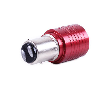 Лампа діодна лінза стопа двоконтактна S25 червоний - AM
