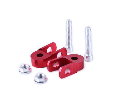 Подовжувач заднього амортизатора, к-т 2 шт. 25 мм (з болтами та гайками), червоний - AM