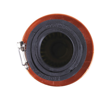 Фильтр нулевой "Конус" Ø38 мм прямой желтый (большой) - АМ