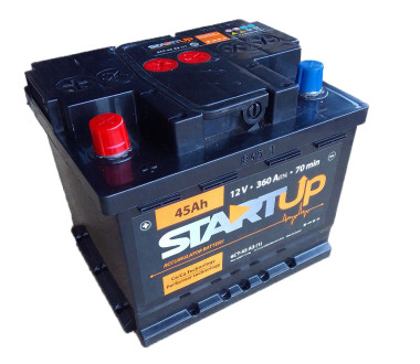 Акумулятор (StartUp) 45AH 12V (лівий +)