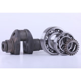 Колінвал у зборі (підшипники 6310/6210, шестерня) - 180N - Premium