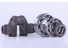 Колінвал у зборі (підшипники 6310/6210, шестерня) - 180N - Premium