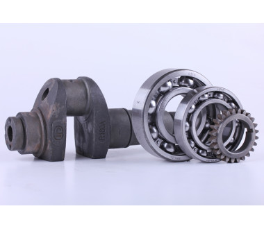 Колінвал у зборі (підшипники 6310/6210, шестерня) - 180N - Premium