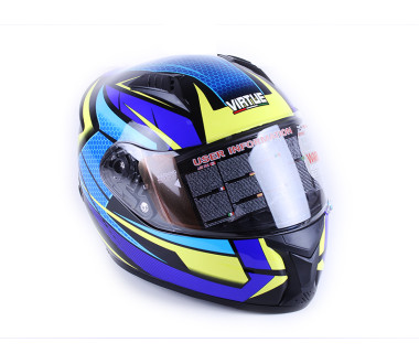 Шолом MD-FP02 жовто-блакитний size L - VIRTUE