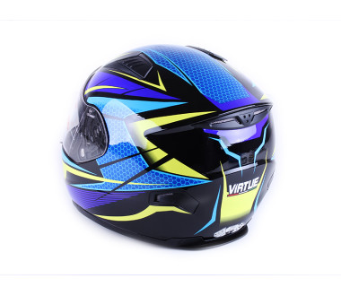 Шолом MD-FP02 жовто-блакитний size L - VIRTUE