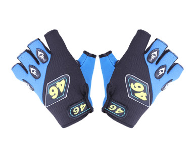 Моторукавички YM001-15 (короткі) сині size L