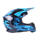 Шлем MD-902 черный с голубым size M - VIRTUE