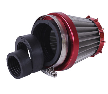 Фільтр нульовий KM червоний Ø48-50/35/28 мм прямий - АМ