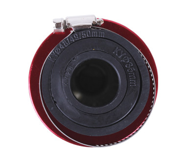 Фільтр нульовий KM червоний Ø48-50/35/28 мм прямий - АМ