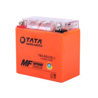 Акумулятор гелевий, 9АH МОТО 12N9-BS, помаранч., 135*75*135 мм - OUTDO