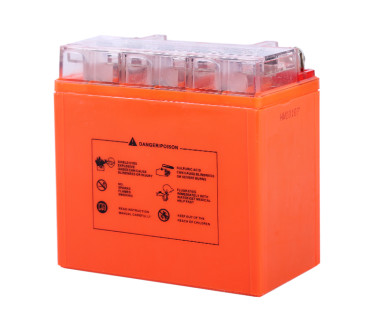 Акумулятор гелевий, 9АH МОТО 12N9-BS, помаранч., 135*75*135 мм - OUTDO