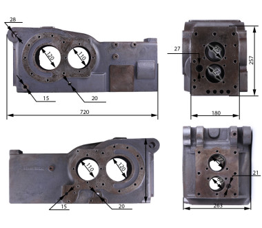 Корпус КПП та заднього мосту Foton 240/244