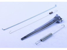 Важіль приводу дросельної заслінки + тяга + пружина - 177F